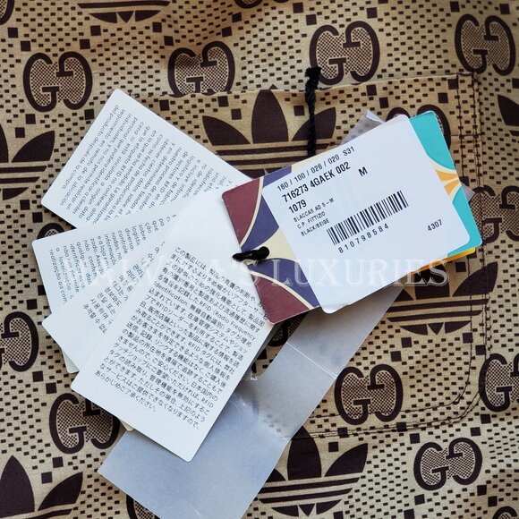 GUCCI ADIDAS X CAPE COAT TREFOIL G LOGO REVERSIBLE HOODED UNISEX PONCHO sz M - Picture 15 of 16